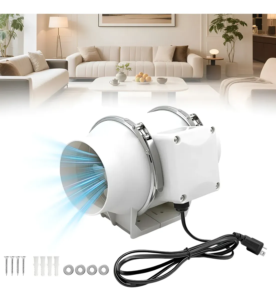 Exaustor Turbo Axial de Linha